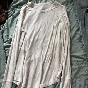 Aerie Soft Cream Long Sleeve Tee